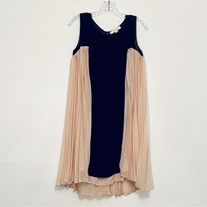 Erin Fetherston black and pink pleated cocktail dress